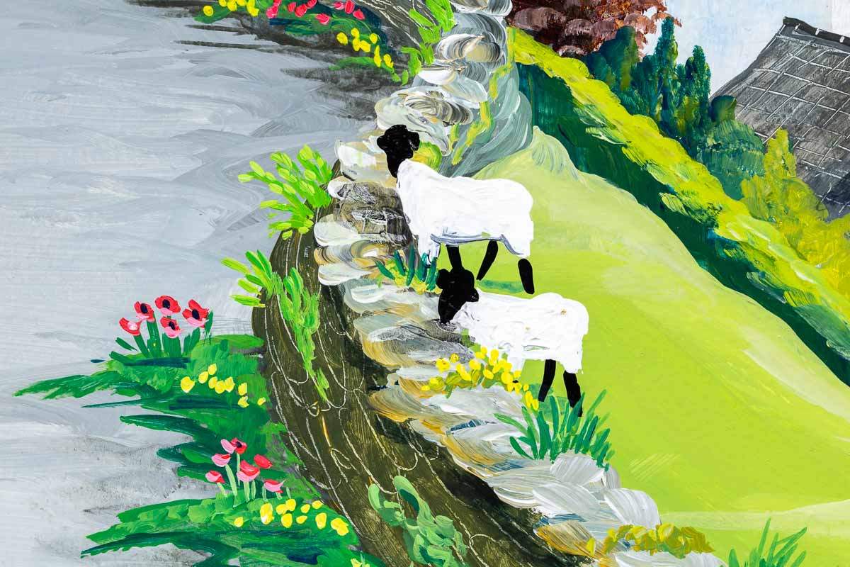 On The Trout Beck Garden Trail - Original - SOLD by artist Anne Blundell - Wyecliffe Galleries