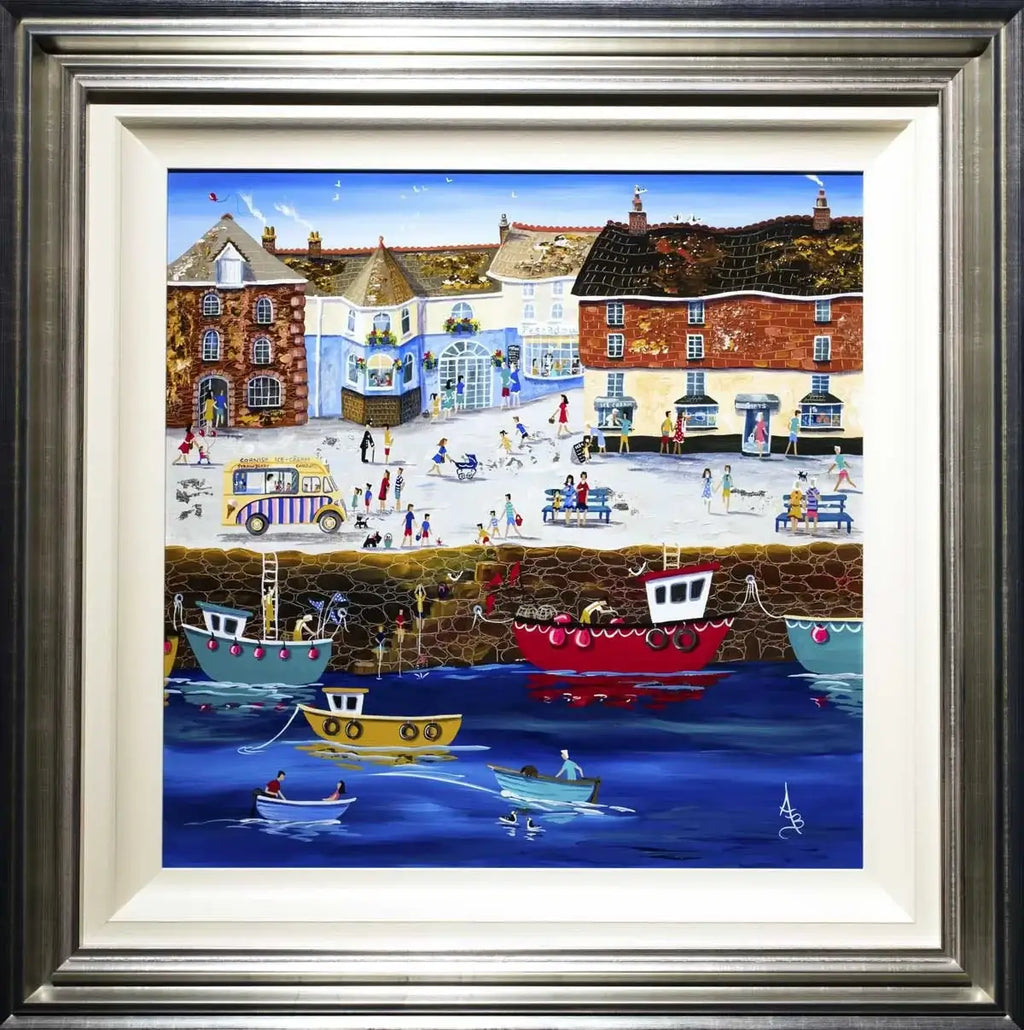 Padstow Summer - SOLD by artist Anne Blundell - Wyecliffe Galleries