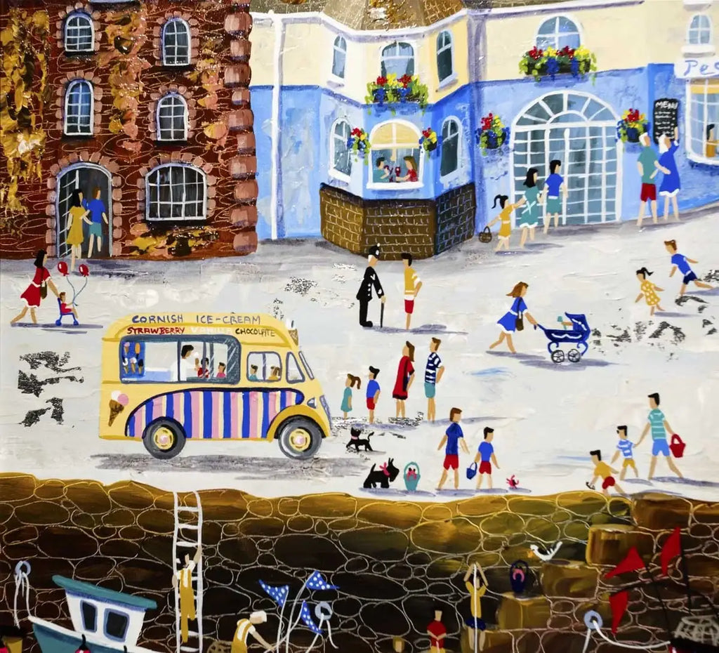 Padstow Summer - SOLD by artist Anne Blundell - Wyecliffe Galleries