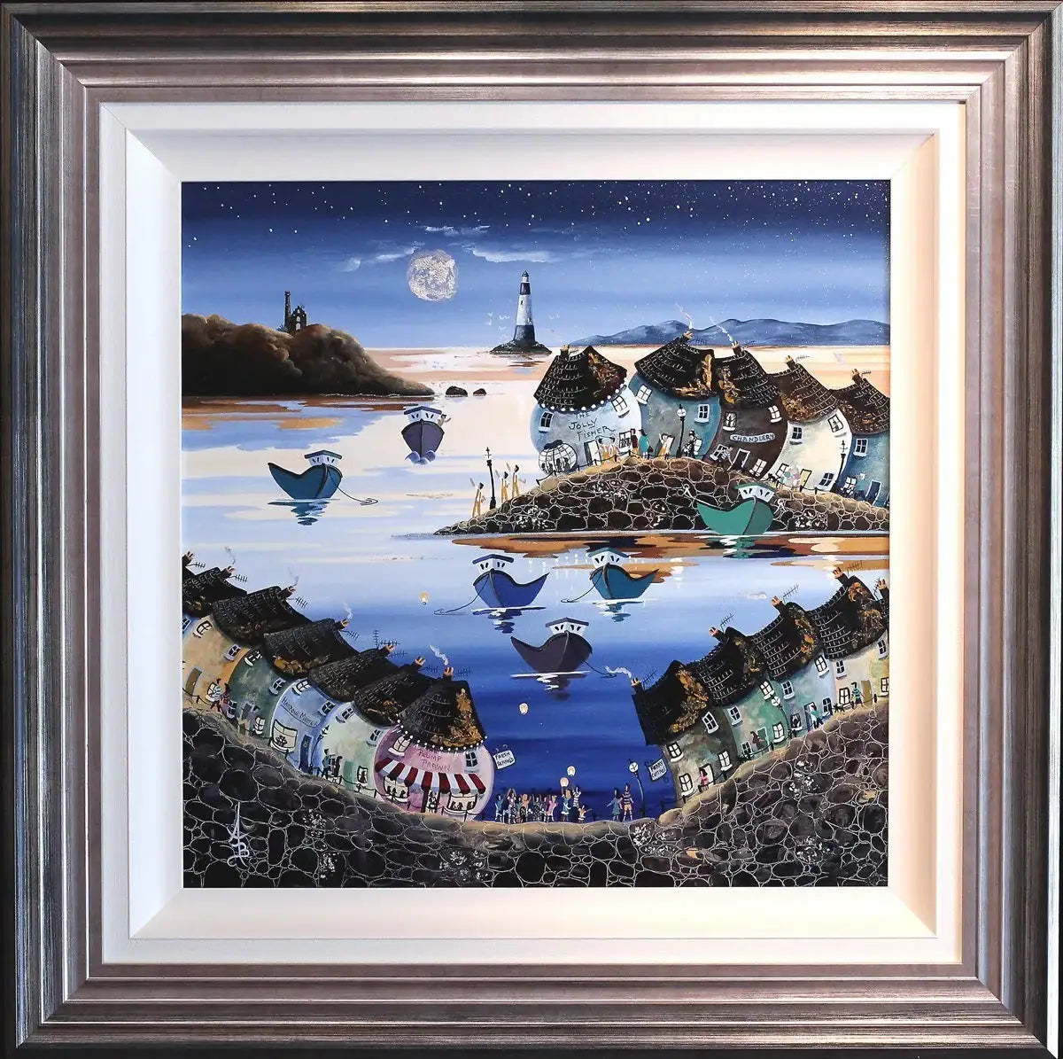 Party At The Prawn - SOLD by artist Anne Blundell - Wyecliffe Galleries