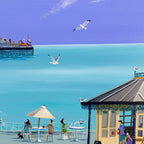 Pierside - Original - SOLD by artist Anne Blundell - Wyecliffe Galleries