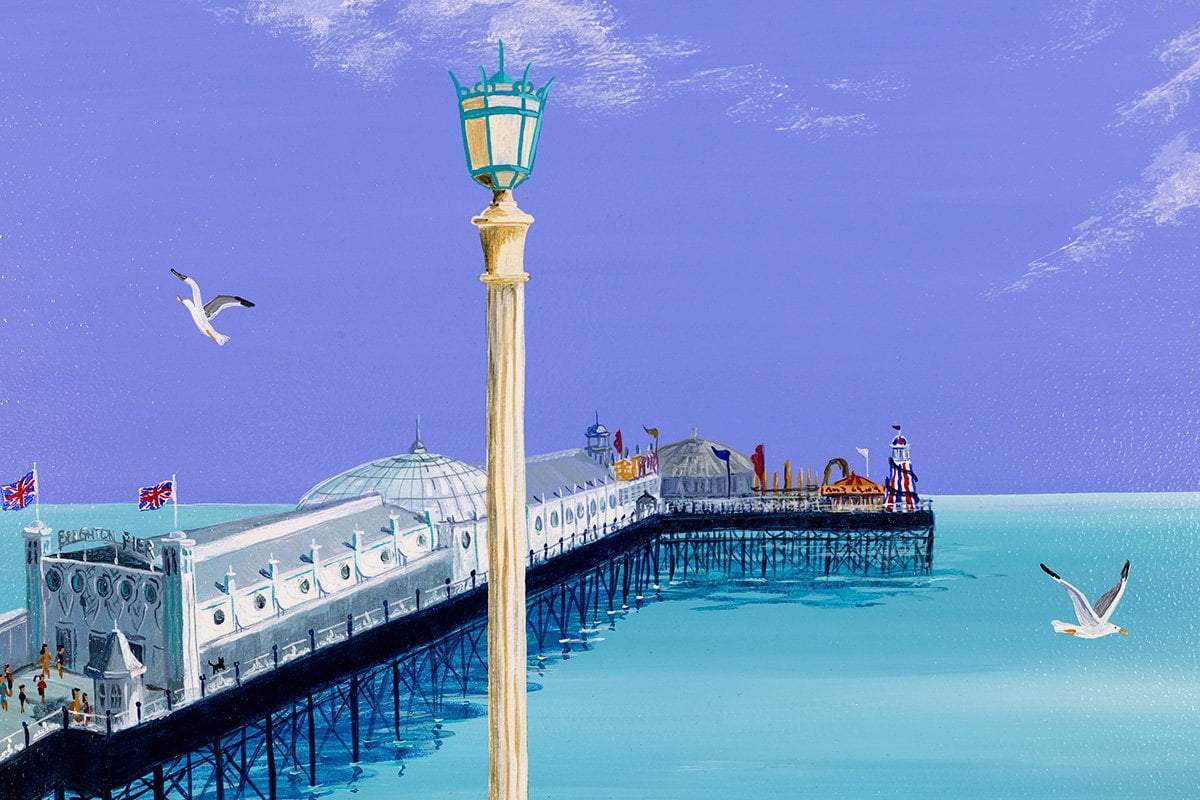 Pierside - Original - SOLD by artist Anne Blundell - Wyecliffe Galleries
