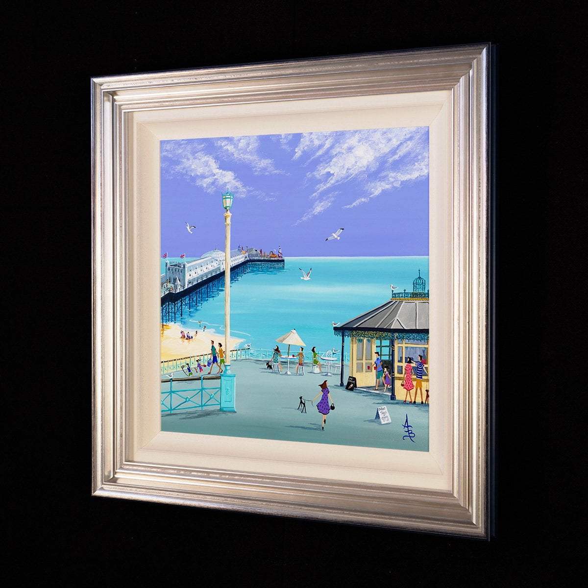 Pierside - Original - SOLD by artist Anne Blundell - Wyecliffe Galleries