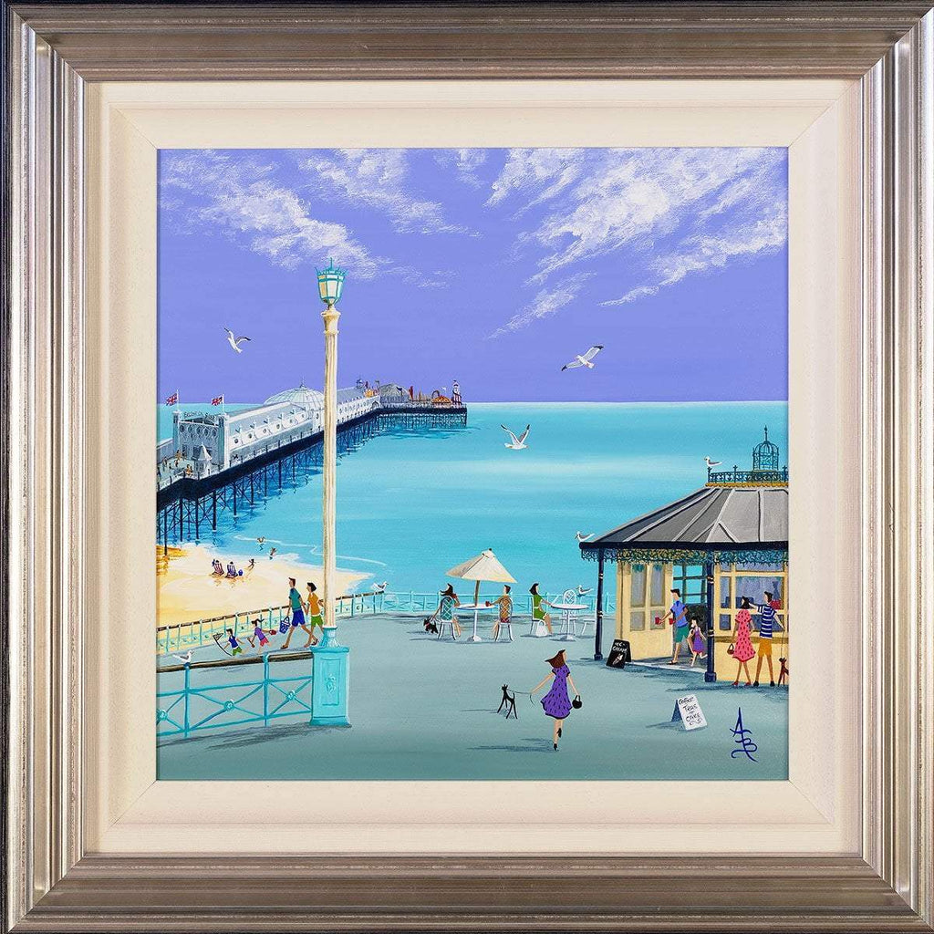 Pierside - Original - SOLD by artist Anne Blundell - Wyecliffe Galleries