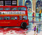 Rainy Day Piccadilly - SOLD by artist Anne Blundell - Wyecliffe Galleries