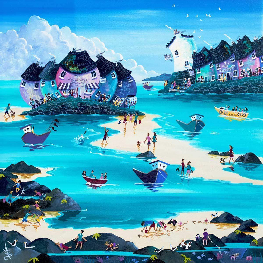 Rockpooling - SOLD by artist Anne Blundell - Wyecliffe Galleries