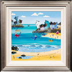 Sanderlings Beside The Surf - Original - SOLD by artist Anne Blundell - Wyecliffe Galleries