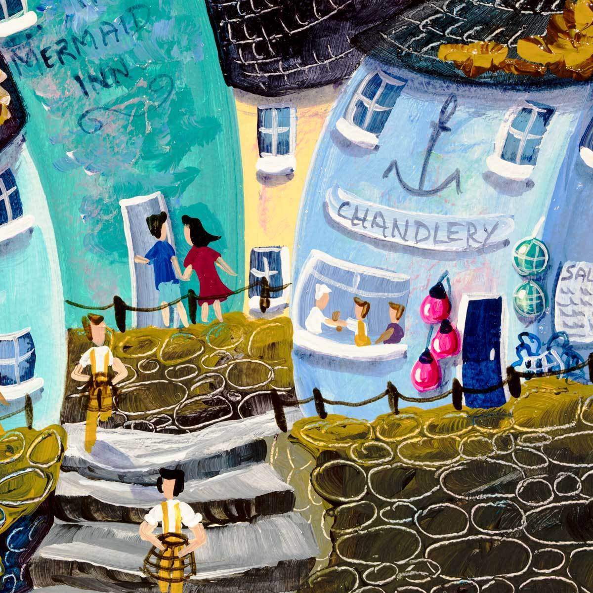 Sanderlings Beside The Surf - Original - SOLD by artist Anne Blundell - Wyecliffe Galleries