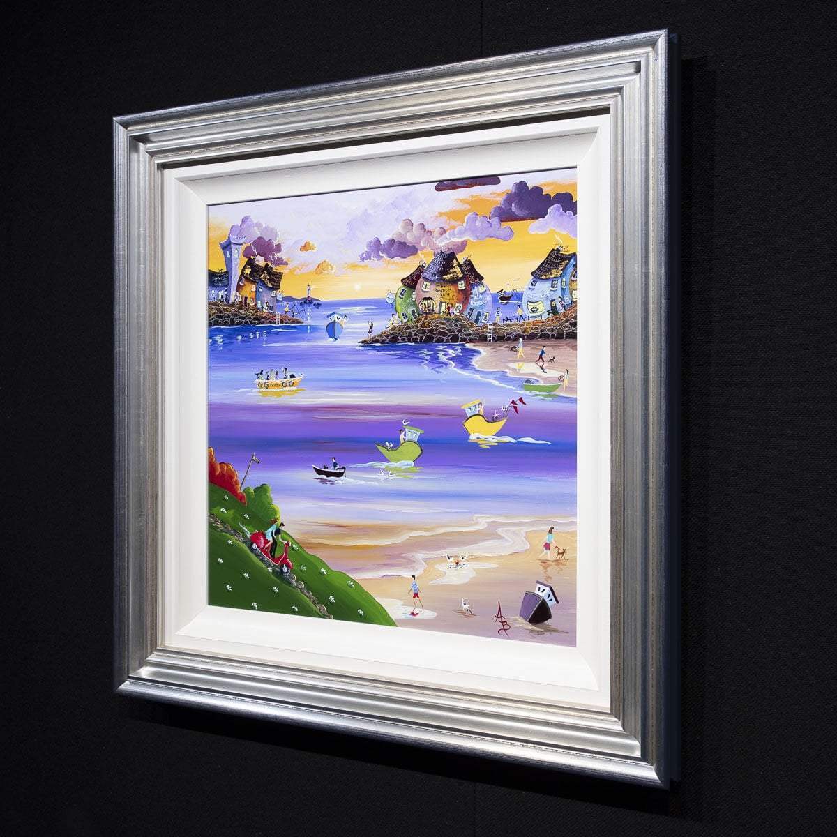 Scooting Down To Sunset Cove - Original - SOLD by artist Anne Blundell - Wyecliffe Galleries