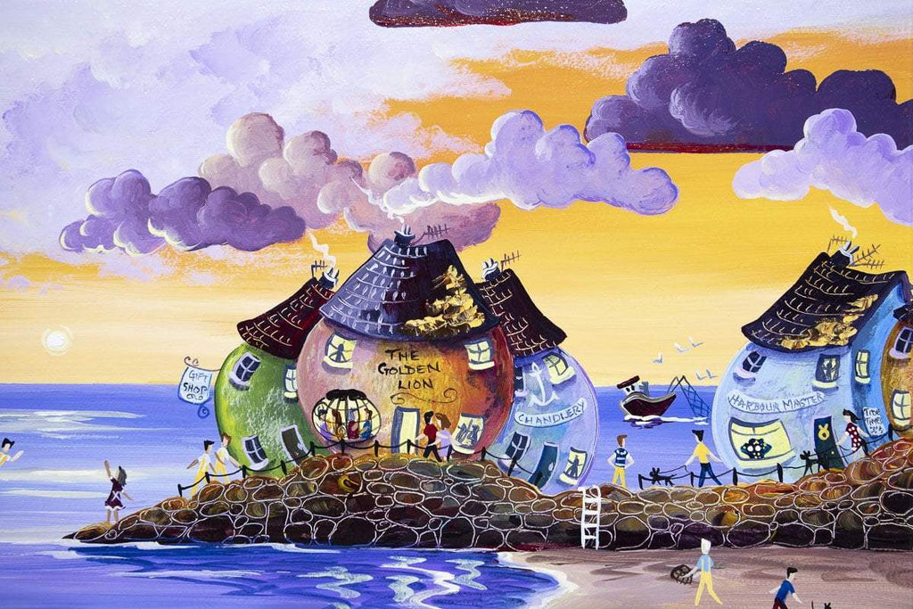 Scooting Down To Sunset Cove - Original - SOLD by artist Anne Blundell - Wyecliffe Galleries