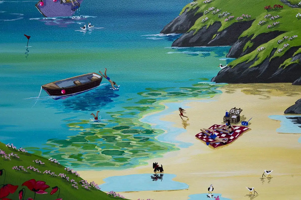 Secluded Cove - Original - SOLD by artist Anne Blundell - Wyecliffe Galleries
