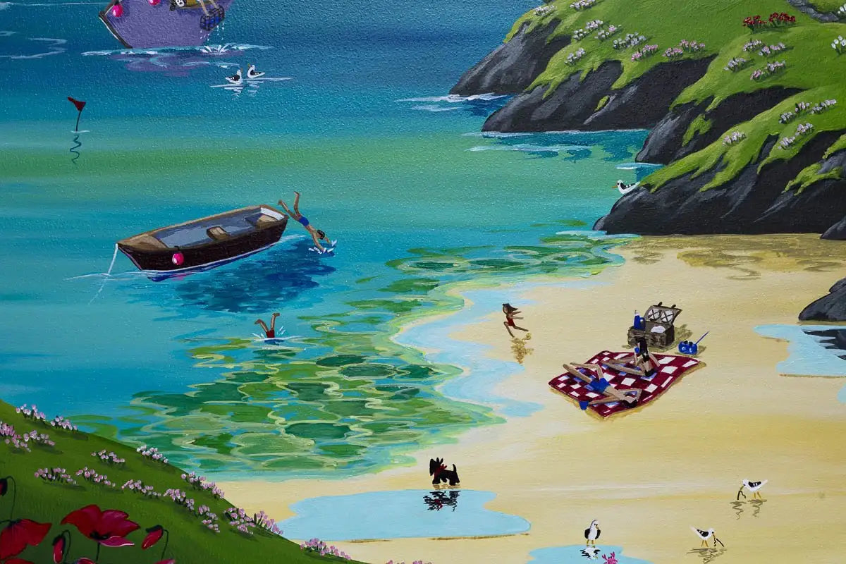 Secluded Cove - Original - SOLD by artist Anne Blundell - Wyecliffe Galleries