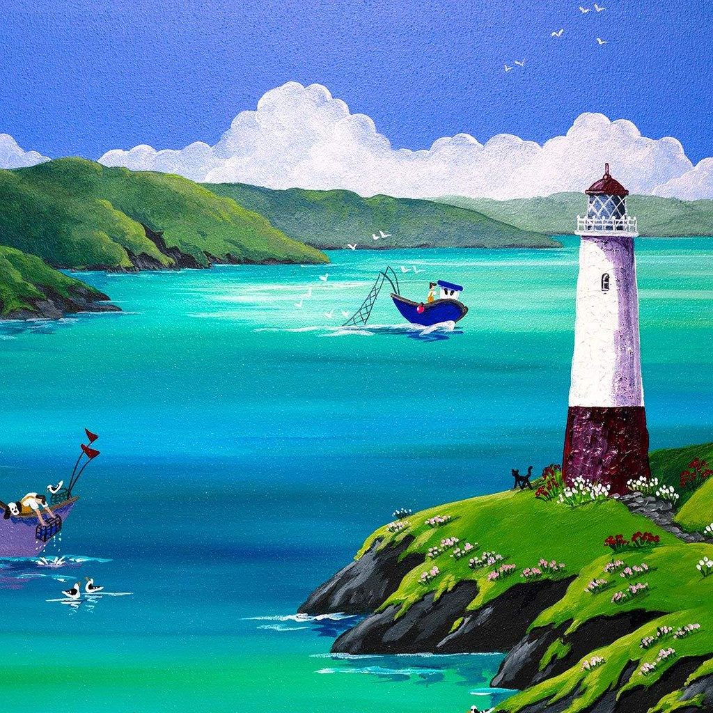 Secluded Cove - Original - SOLD by artist Anne Blundell - Wyecliffe Galleries