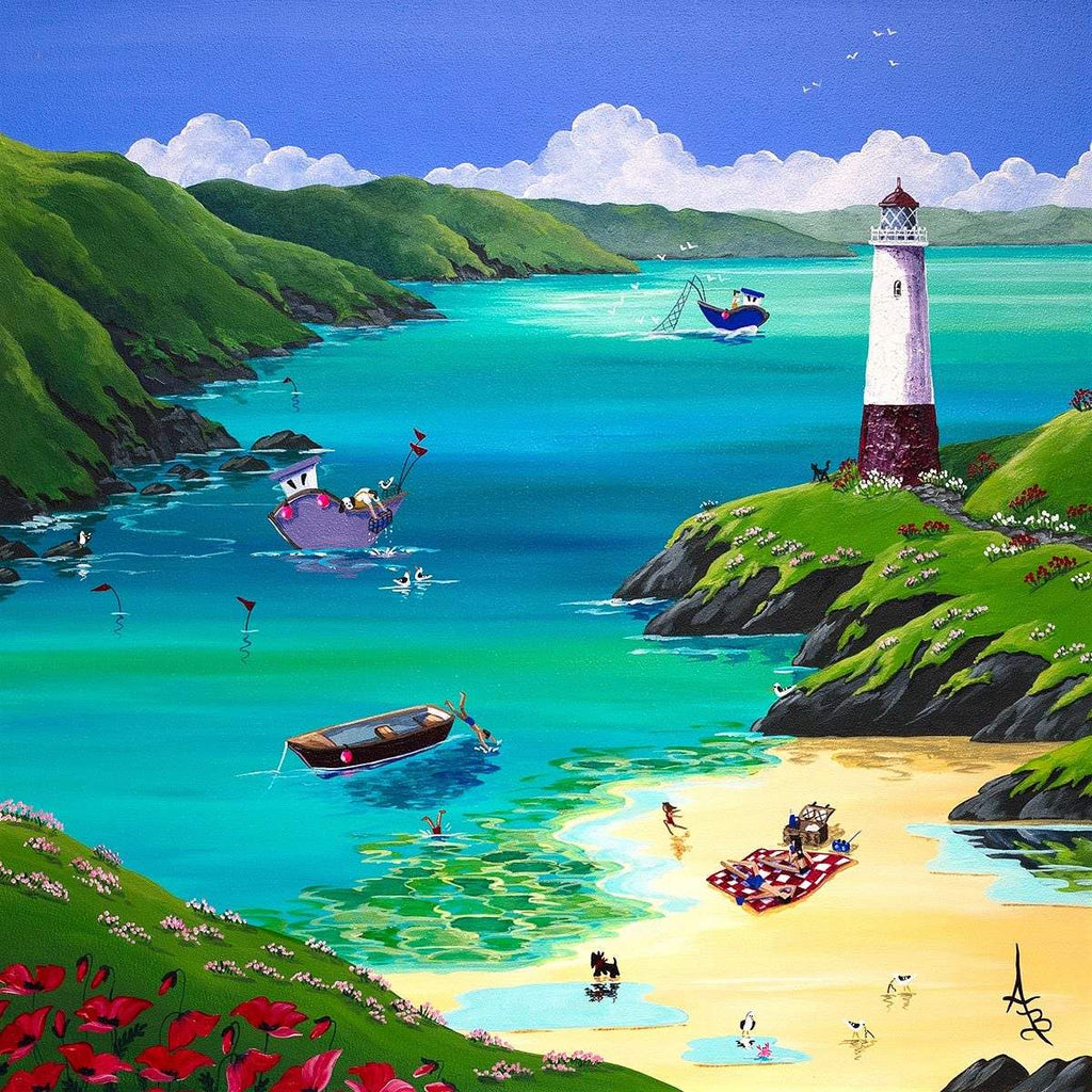 Secluded Cove - Original - SOLD by artist Anne Blundell - Wyecliffe Galleries