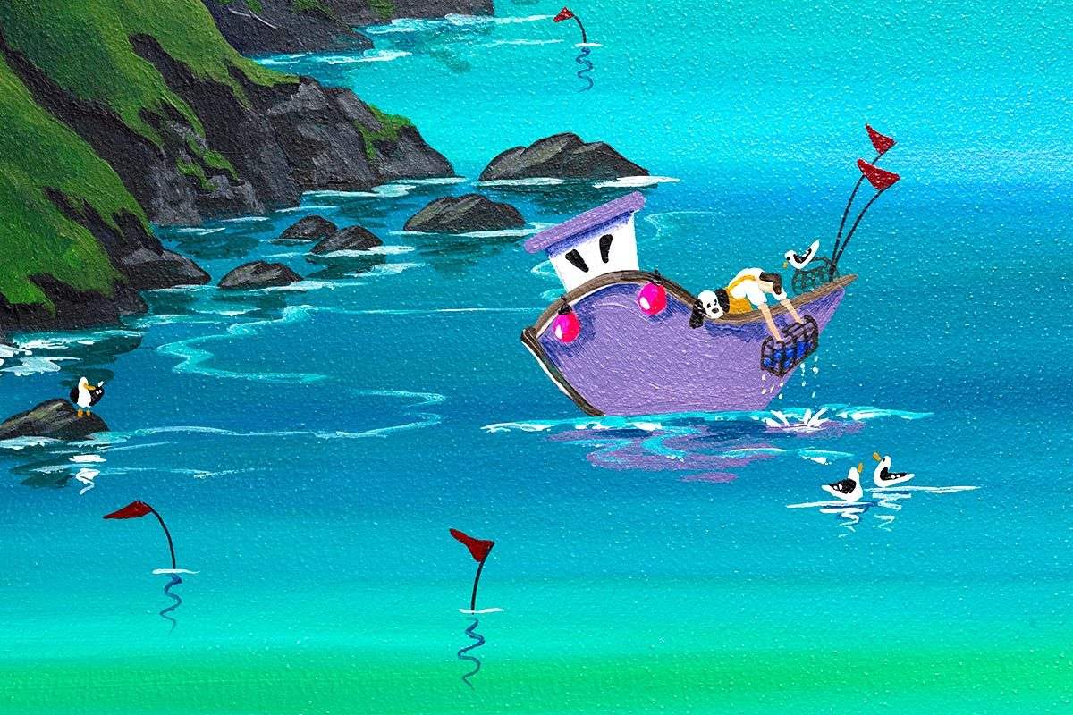 Secluded Cove - Original - SOLD by artist Anne Blundell - Wyecliffe Galleries