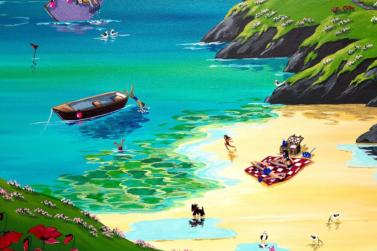 Secluded Cove - Original - SOLD by artist Anne Blundell - Wyecliffe Galleries