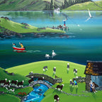 Shearing the Herdwicks - Original - SOLD by artist Anne Blundell - Wyecliffe Galleries