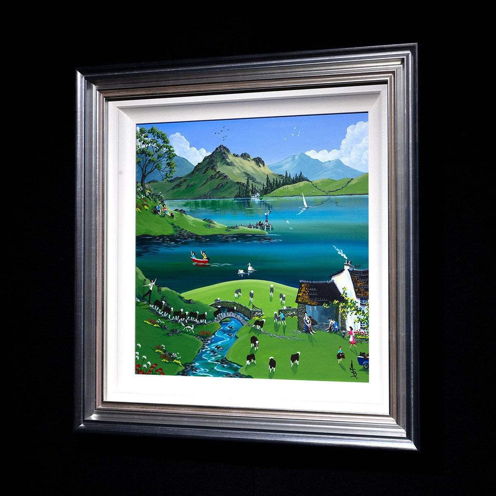 Shearing the Herdwicks - Original - SOLD by artist Anne Blundell - Wyecliffe Galleries