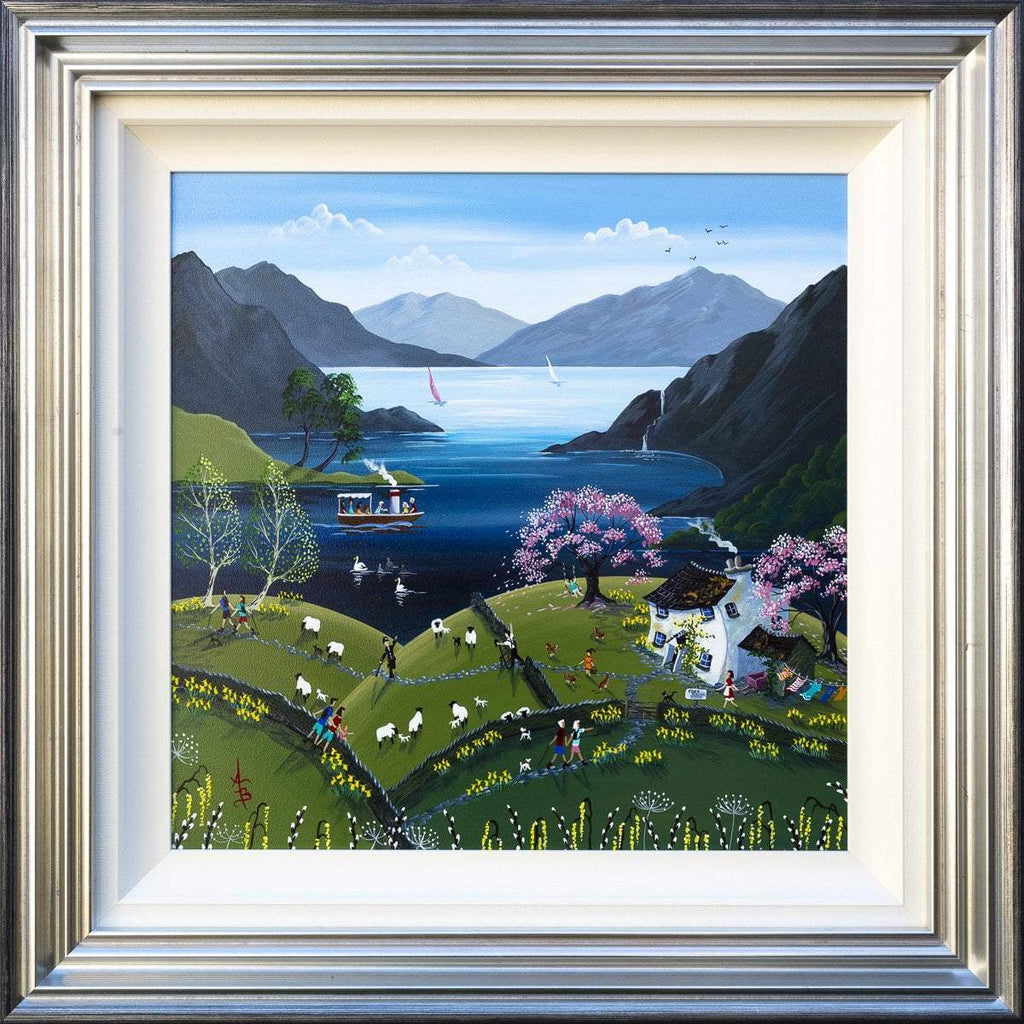 Spring at Cherry Tree Farm - SOLD by artist Anne Blundell - Wyecliffe Galleries