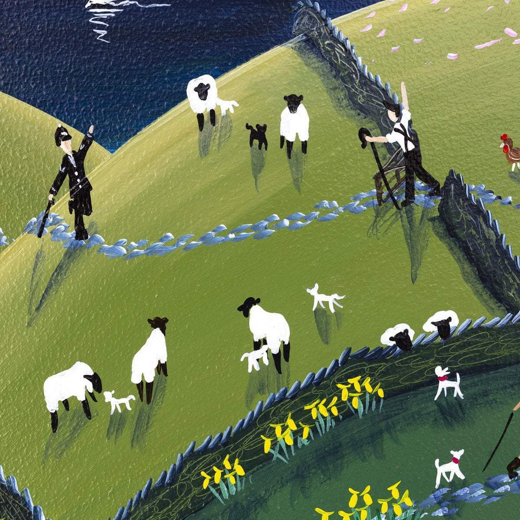 Spring at Cherry Tree Farm - SOLD by artist Anne Blundell - Wyecliffe Galleries