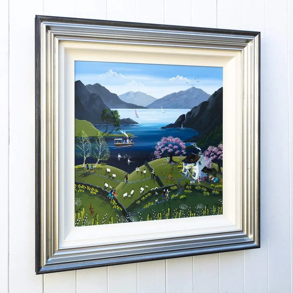 Spring at Cherry Tree Farm - SOLD by artist Anne Blundell - Wyecliffe Galleries