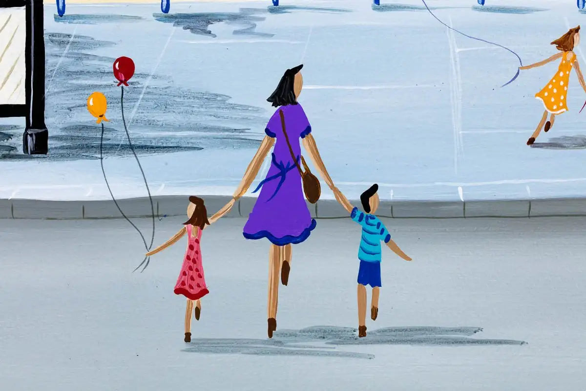 St. Anne's Kite Festival - Original - SOLD by artist Anne Blundell - Wyecliffe Galleries