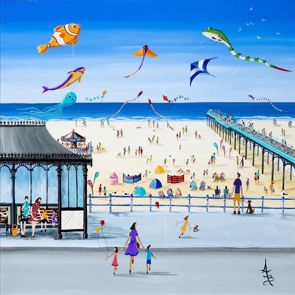 St. Anne's Kite Festival - Original - SOLD by artist Anne Blundell - Wyecliffe Galleries