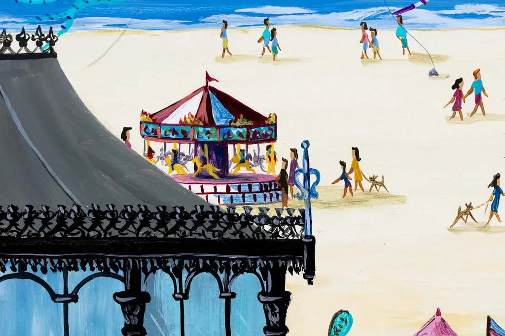 St. Anne's Kite Festival - Original - SOLD by artist Anne Blundell - Wyecliffe Galleries