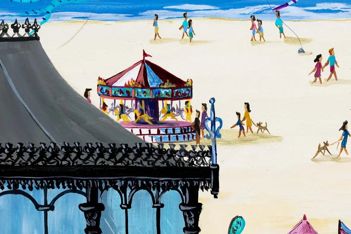 St. Anne's Kite Festival - Original - SOLD by artist Anne Blundell - Wyecliffe Galleries