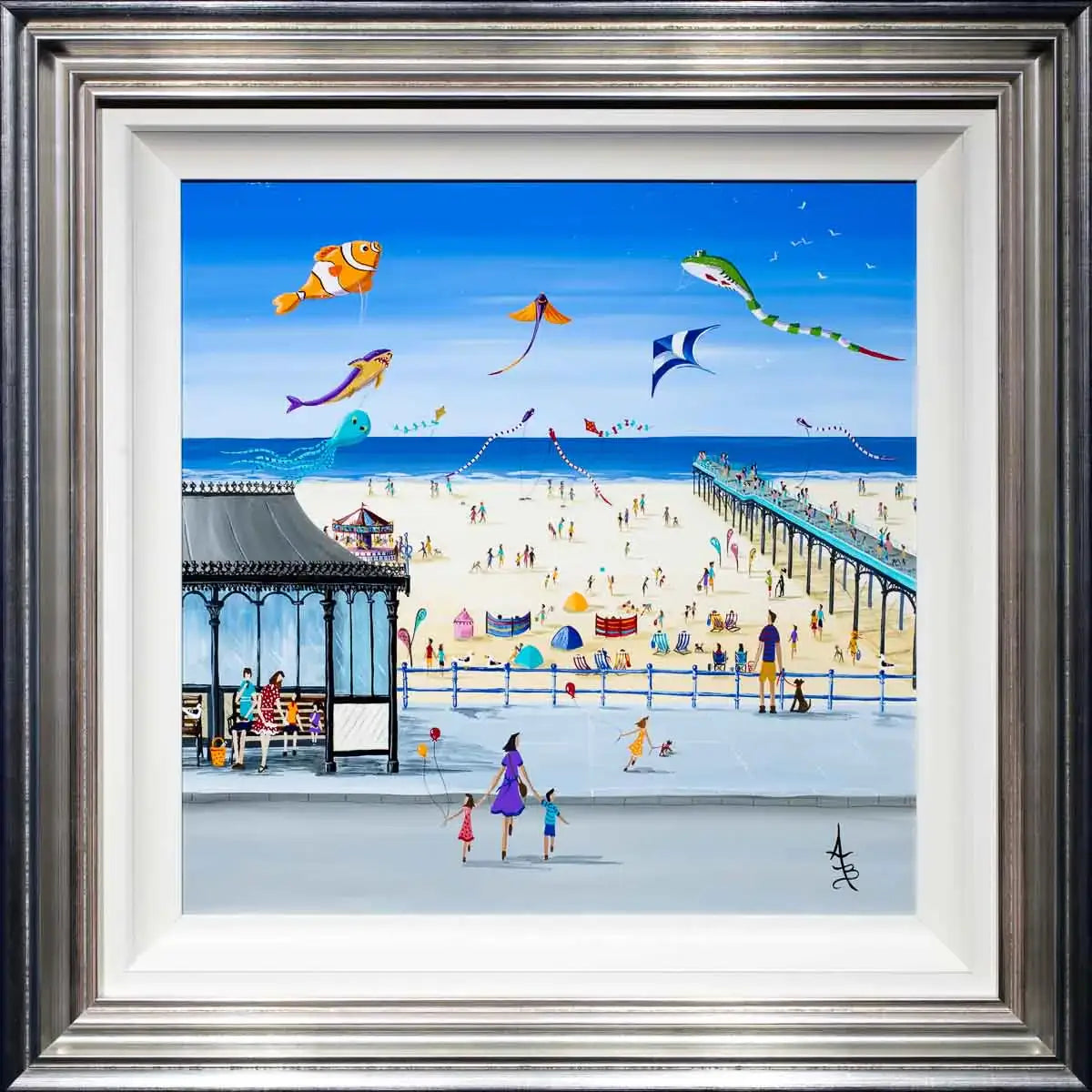 St. Anne's Kite Festival - Original - SOLD by artist Anne Blundell - Wyecliffe Galleries