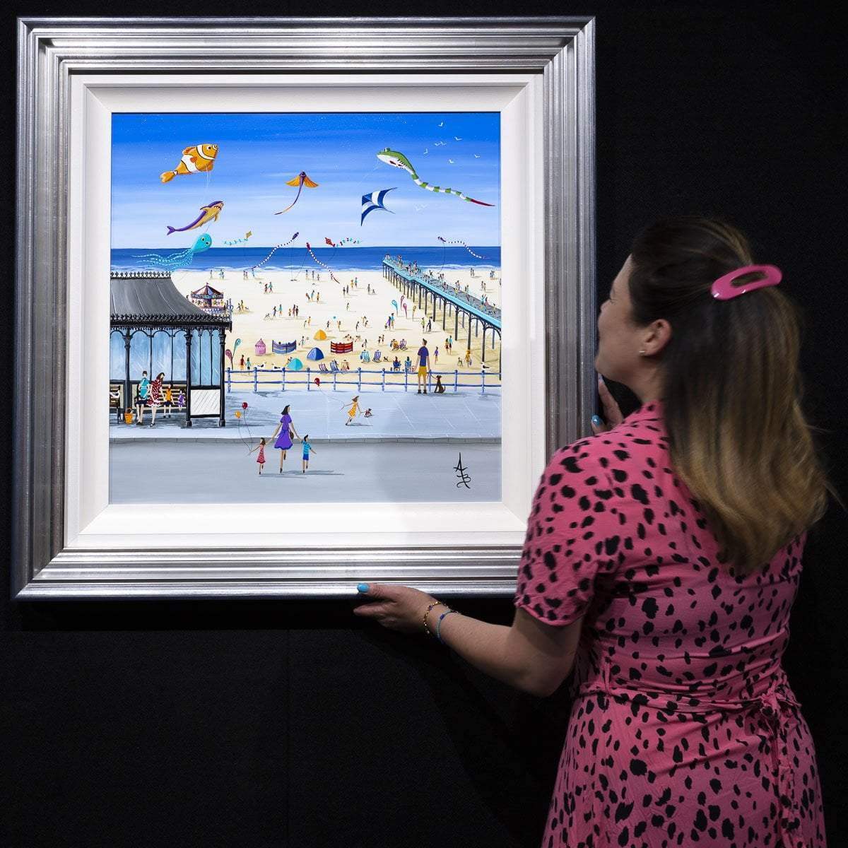 St. Anne's Kite Festival - Original - SOLD by artist Anne Blundell - Wyecliffe Galleries