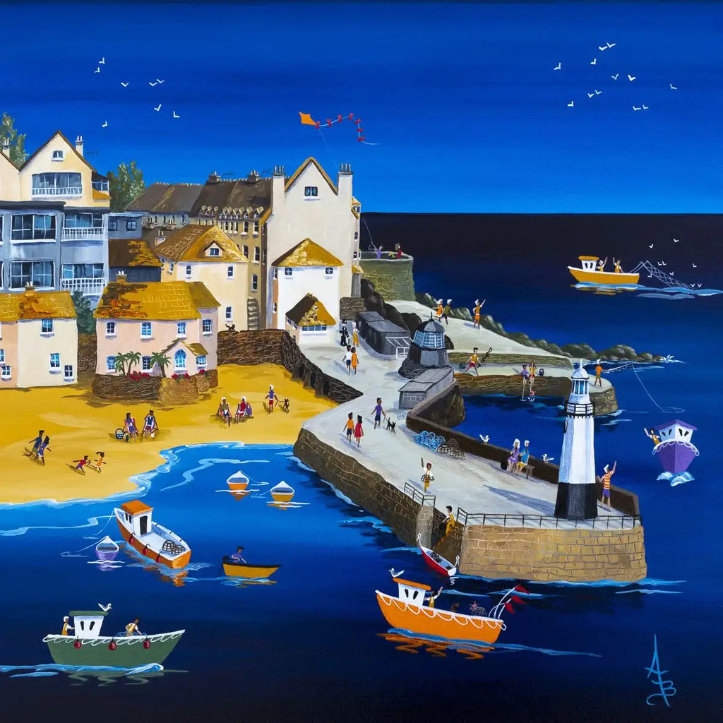 St Ives Summer - Original - SOLD by artist Anne Blundell - Wyecliffe Galleries