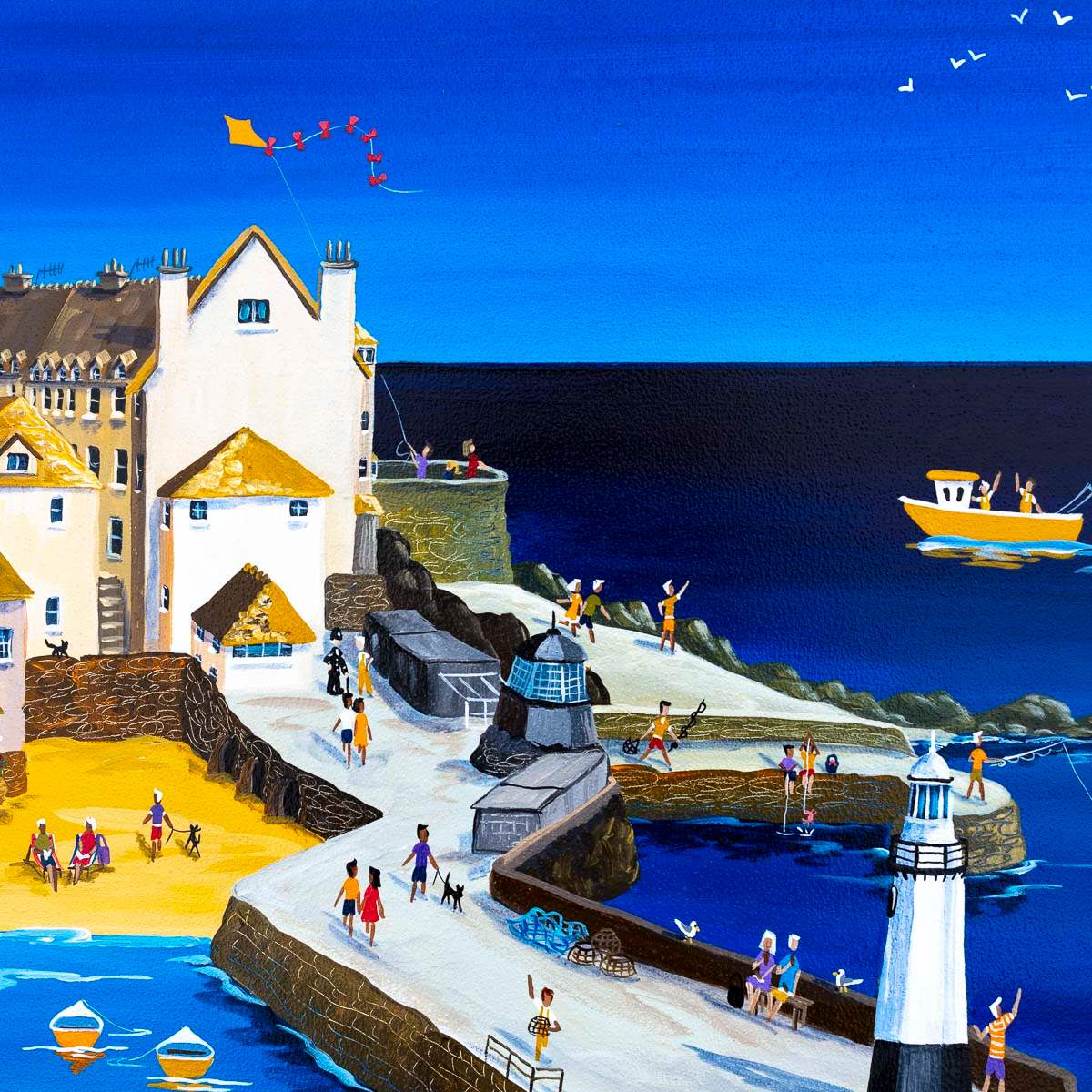 St Ives Summer - Original - SOLD by artist Anne Blundell - Wyecliffe Galleries