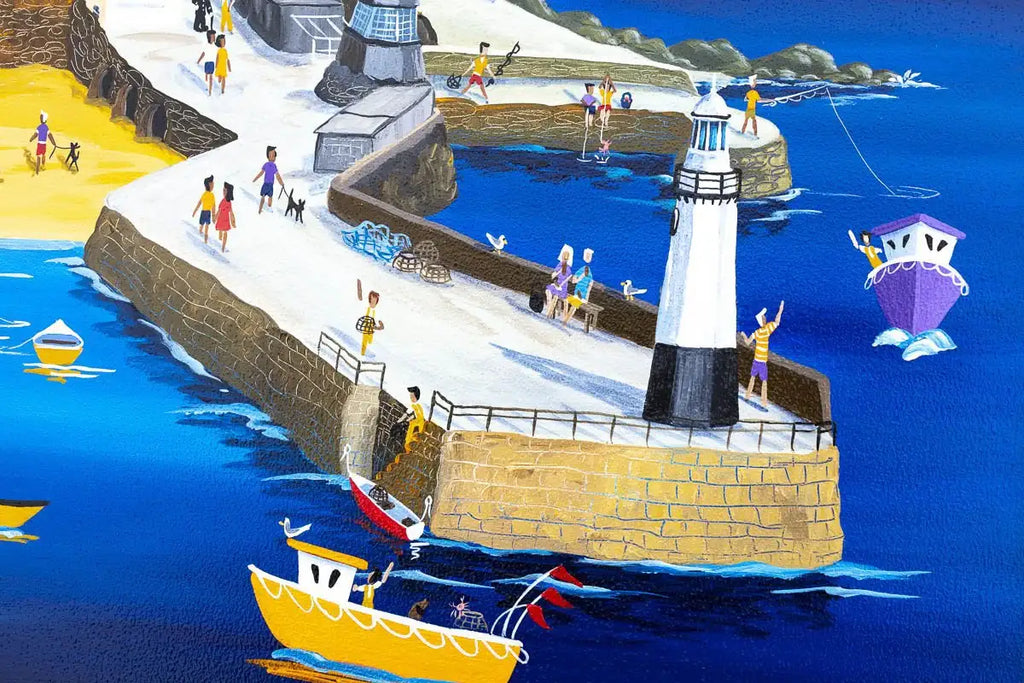 St Ives Summer - Original - SOLD by artist Anne Blundell - Wyecliffe Galleries