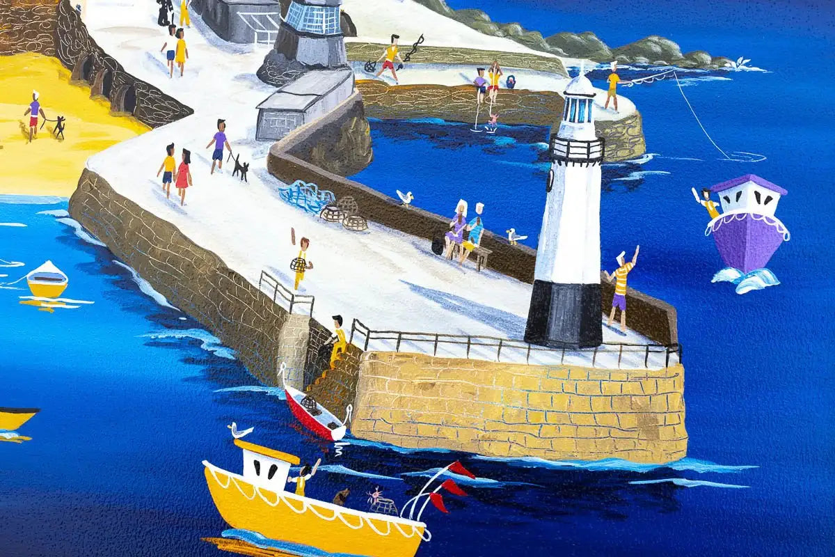 St Ives Summer - Original - SOLD by artist Anne Blundell - Wyecliffe Galleries