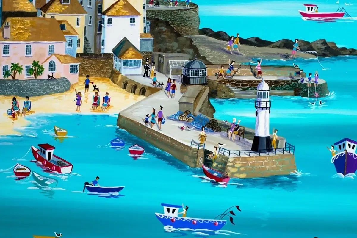 St Ives Sunshine - SOLD by artist Anne Blundell - Wyecliffe Galleries
