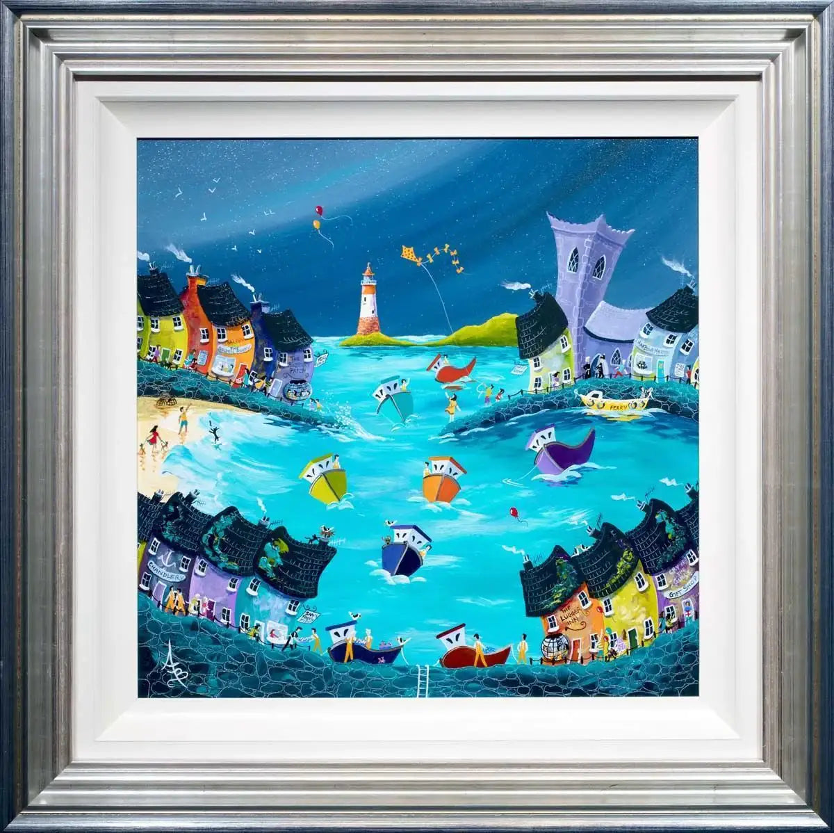 Stormy Seas and Safe Waters - SOLD by artist Anne Blundell - Wyecliffe Galleries
