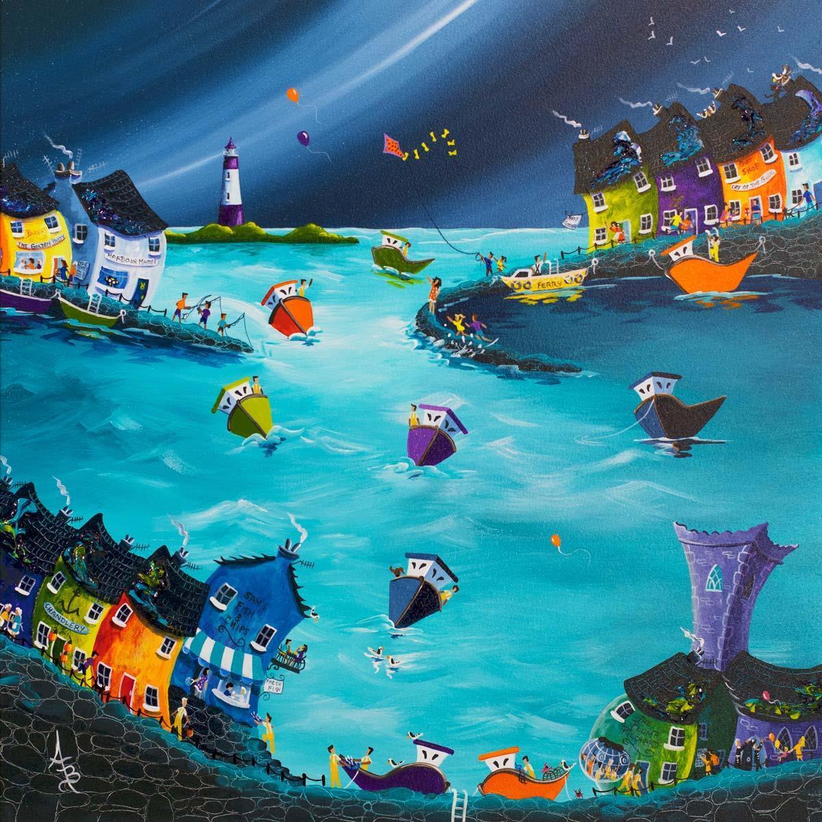 Stormy Skies Safe Harbour - Original Anne Blundell
