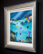 Stormy Skies Safe Harbour - Original - SOLD by artist Anne Blundell - Wyecliffe Galleries