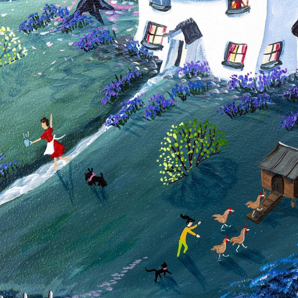 Strolling Home - Original - SOLD by artist Anne Blundell - Wyecliffe Galleries