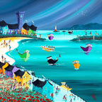 Summer Showers and Scarlet Poppies - Original - SOLD by artist Anne Blundell - Wyecliffe Galleries