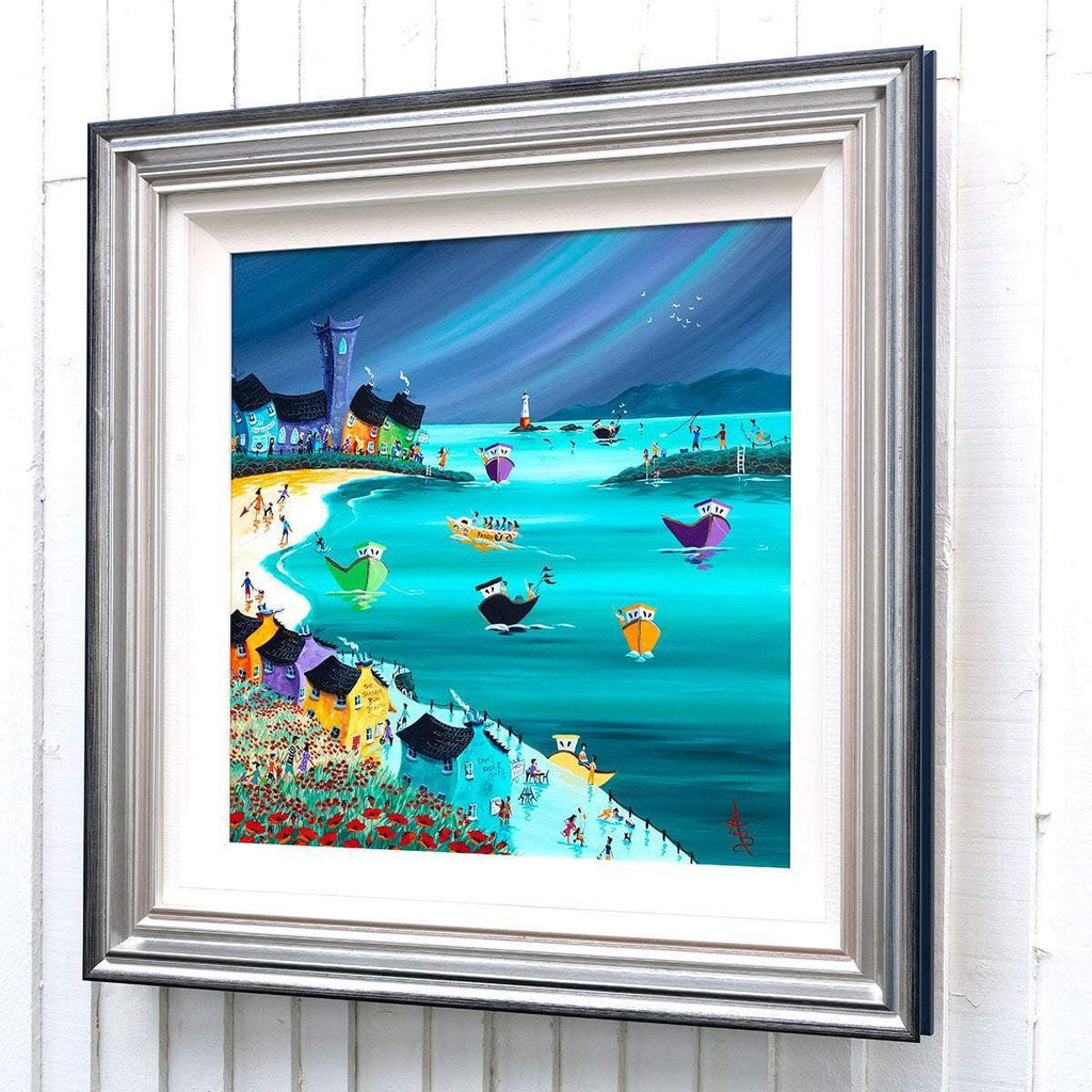 Summer Showers and Scarlet Poppies - Original - SOLD by artist Anne Blundell - Wyecliffe Galleries