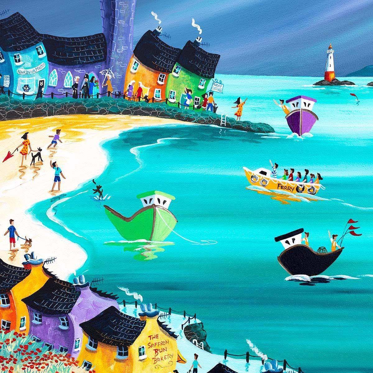 Summer Showers and Scarlet Poppies - Original - SOLD by artist Anne Blundell - Wyecliffe Galleries