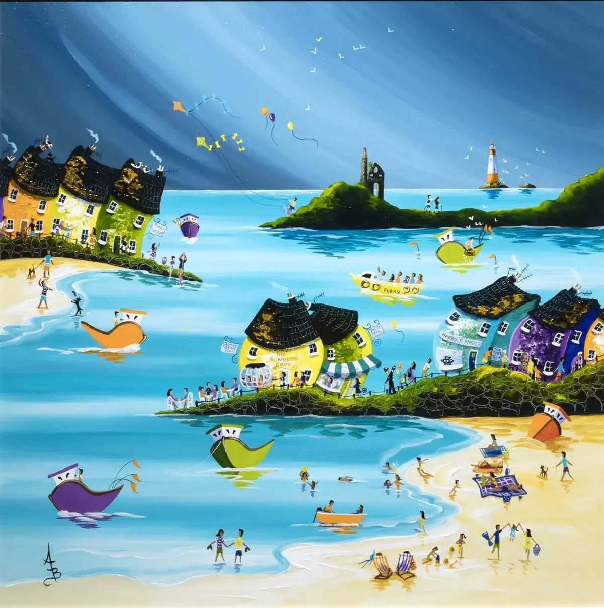 Summer Storm - SOLD by artist Anne Blundell - Wyecliffe Galleries