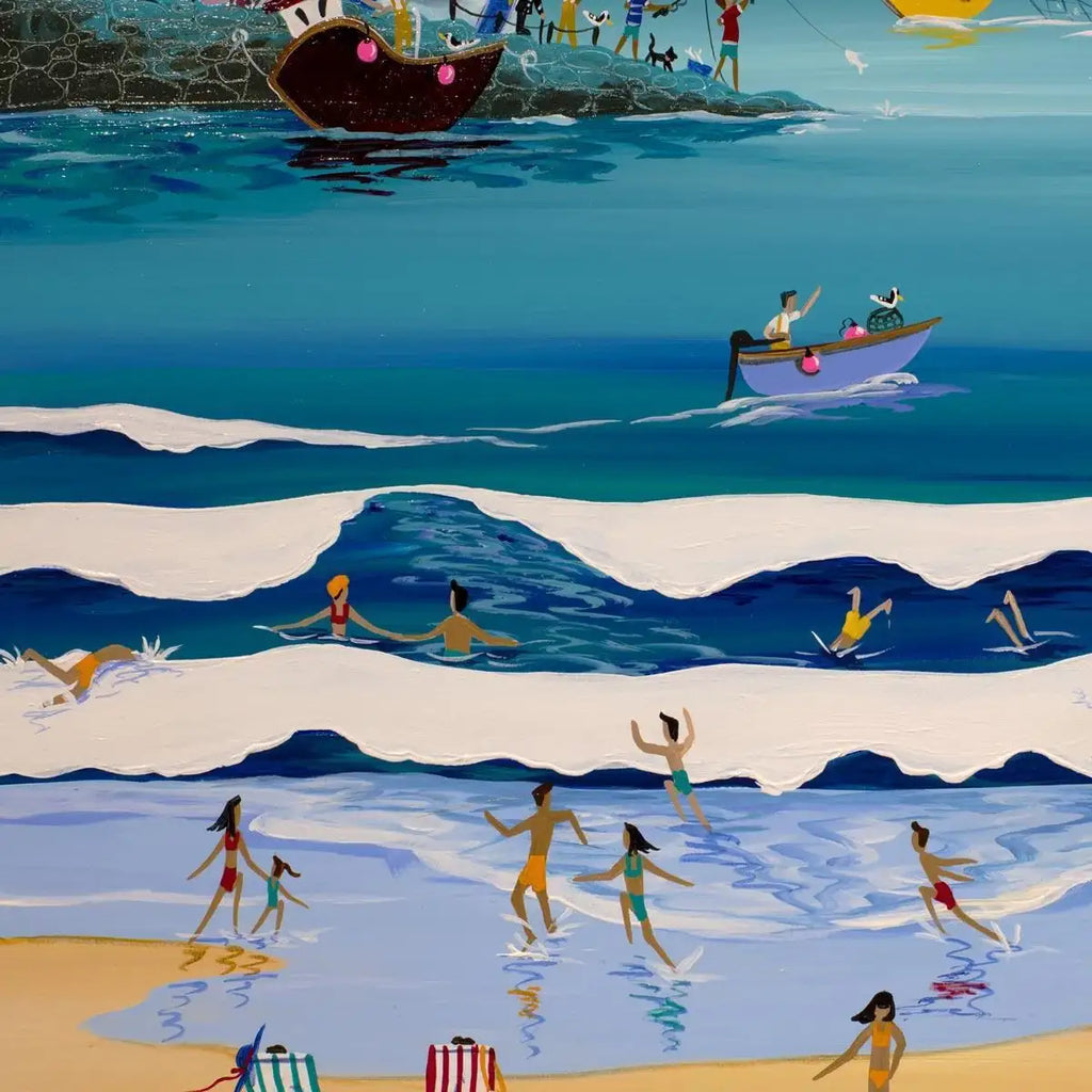 Summer Surf - Original - SOLD by artist Anne Blundell - Wyecliffe Galleries