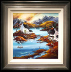 Sunset at the Swan - SOLD by artist Anne Blundell - Wyecliffe Galleries