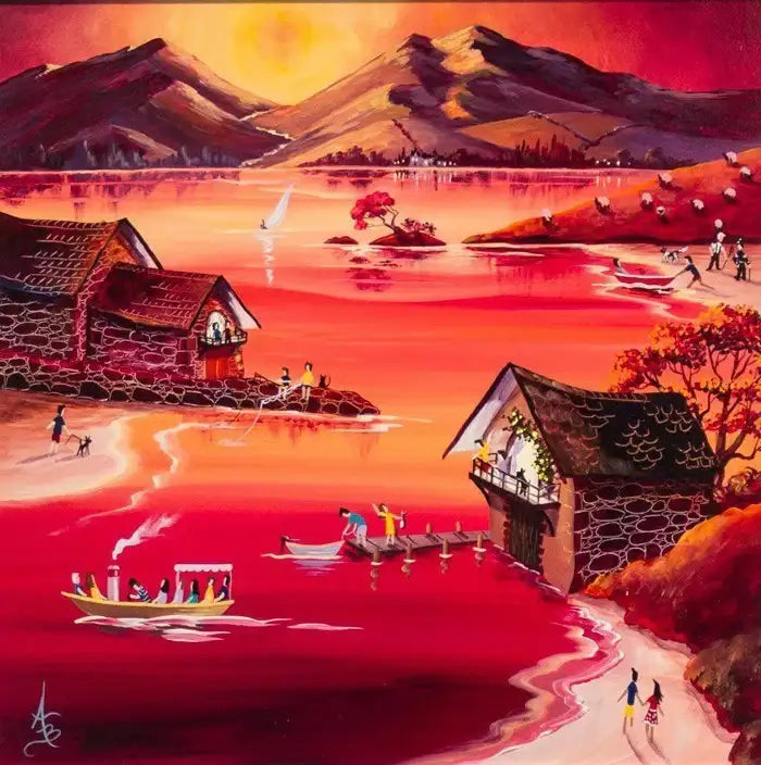 Sunset Cruise II - SOLD by artist Anne Blundell - Wyecliffe Galleries