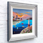 Sunset Puffins - Original SOLD by artist Anne Blundell - Wyecliffe Galleries