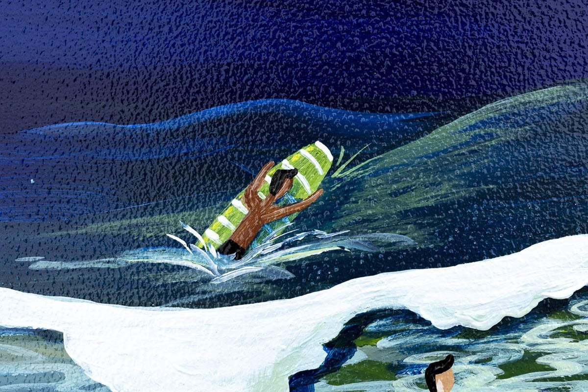 Surfside - Original - SOLD by artist Anne Blundell - Wyecliffe Galleries