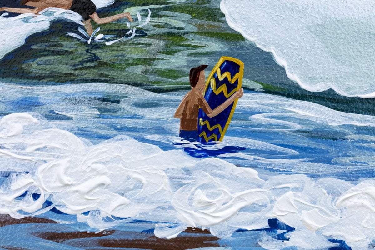 Surfside - Original - SOLD by artist Anne Blundell - Wyecliffe Galleries